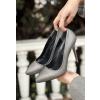 Hillar Platin Saten Stiletto Ayakkabı