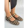 Koope Leopar Süet Babet Ayakkabı