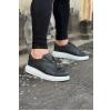 WG010 Gri Cilt Erkek Casual Ayakkabı