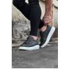 WG010 Gri Cilt Erkek Casual Ayakkabı