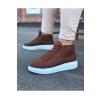 WG032 Taba Bağcıklı Sneakers  Yarım Bilek Bot