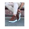 WG032 Taba Bağcıklı Sneakers  Yarım Bilek Bot