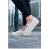 WG060 Bej Triko Babet Erkek Casual Ayakkabı